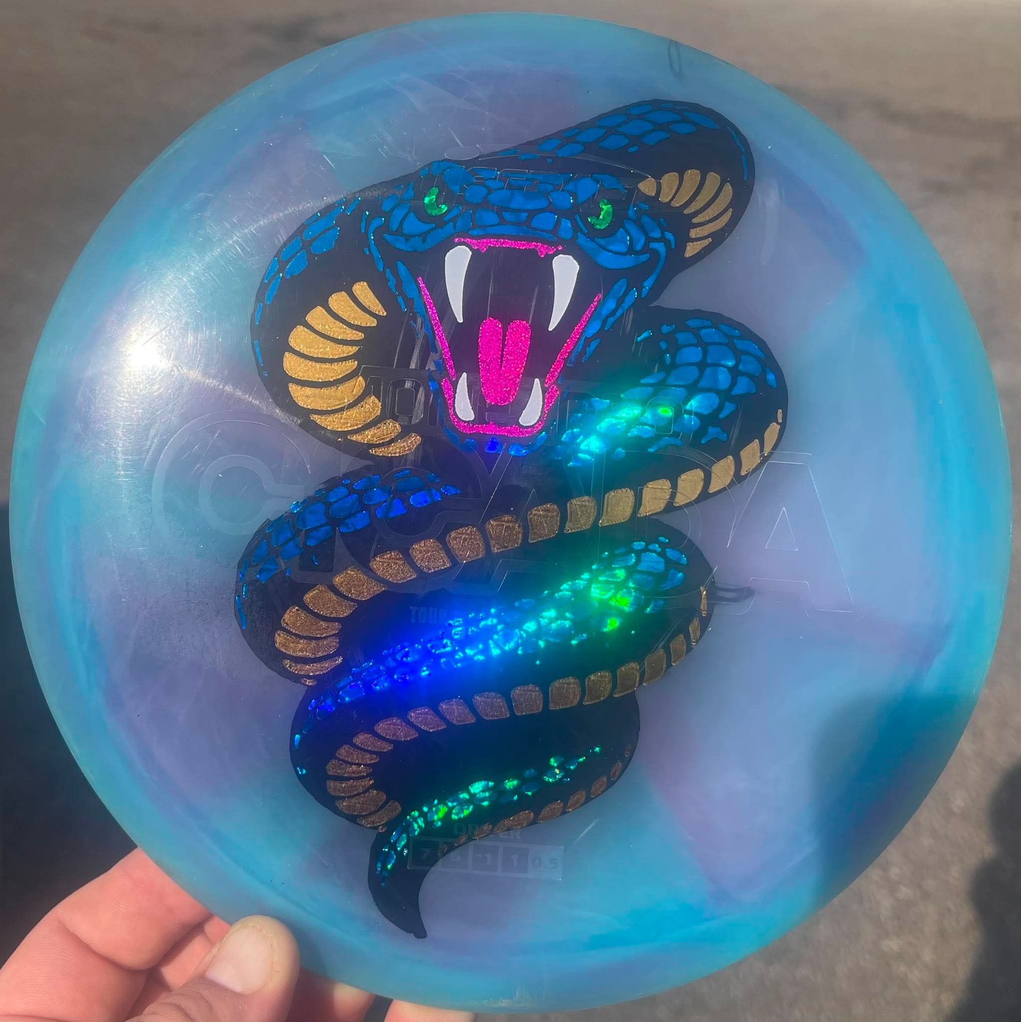 Custom disc work sample 1